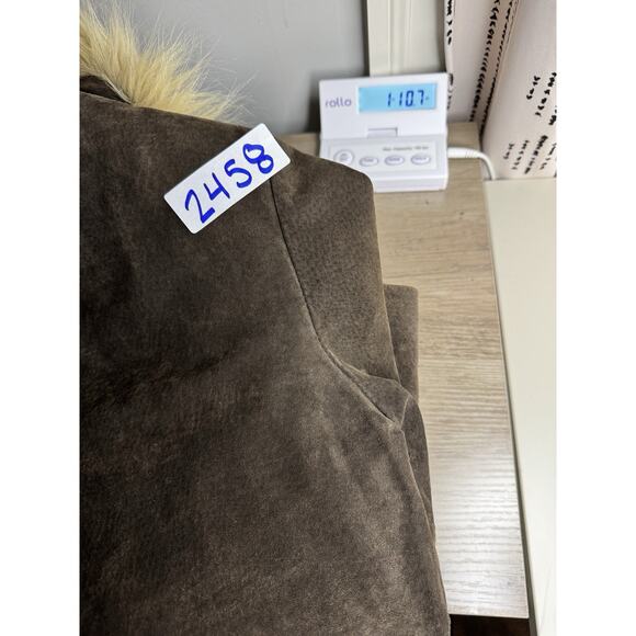 Vintage Y2K 90s 2000s XOXO Women’s Genuine Suede Leather Jacket XL Brown Phoebe - Picture 13 of 13